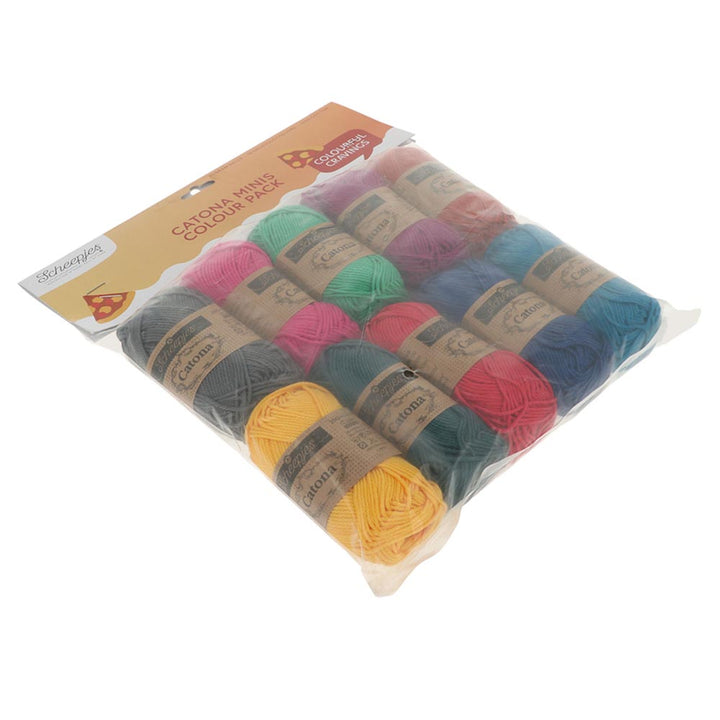 NEW!! Scheepjes Catona Colour Pack - PIZZA PIE - Preorder ETA 22 - 28 August