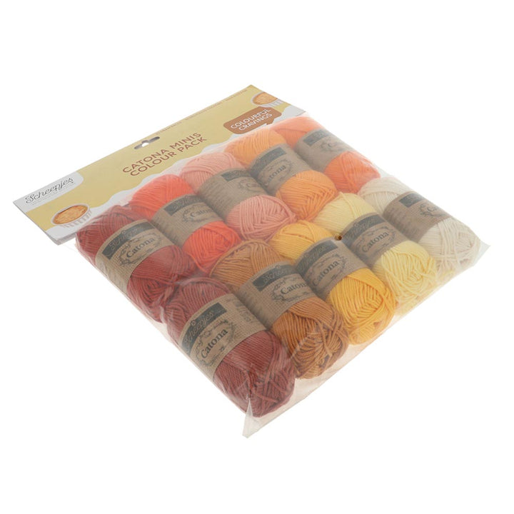 NEW!! Scheepjes Catona Colour Pack - CREME BRULEE - Preorder ETA 22 - 28 August