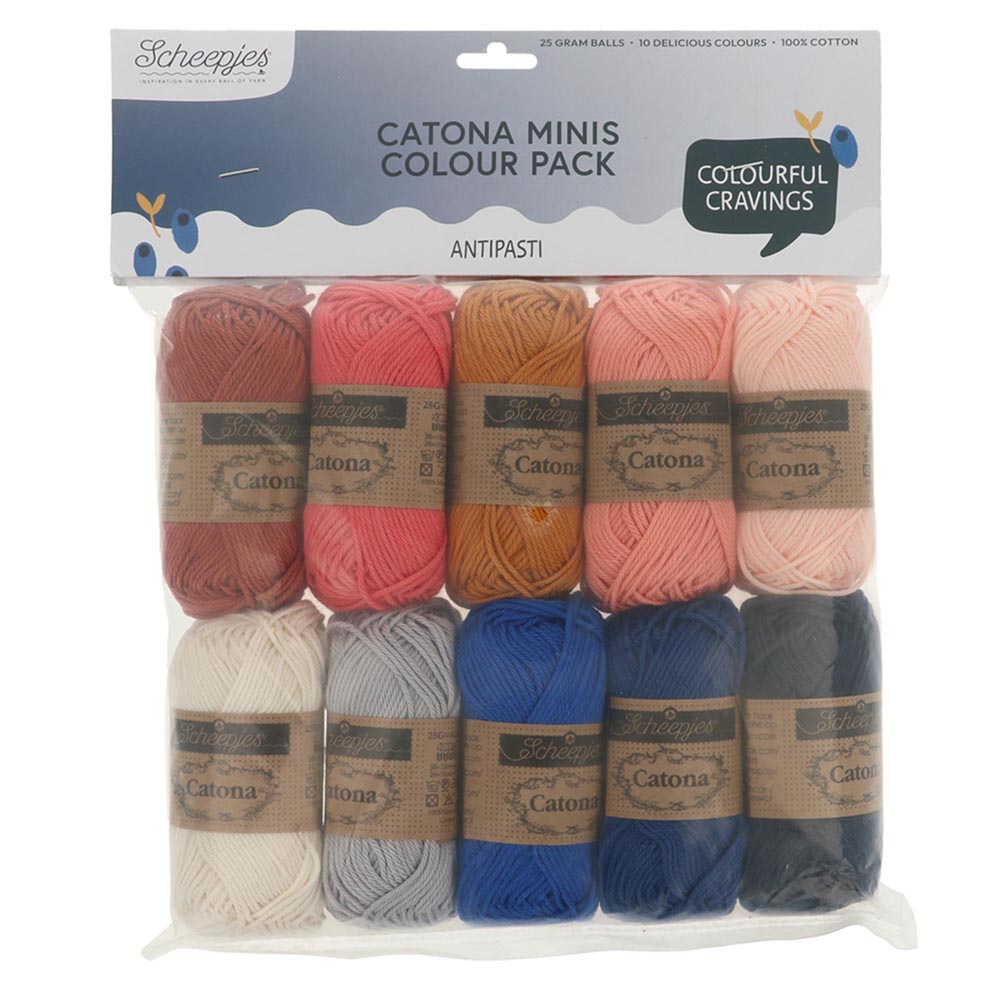 NEW!! Scheepjes Catona Colour Pack - ANTIPASTI - Preorder ETA 22 - 28 August