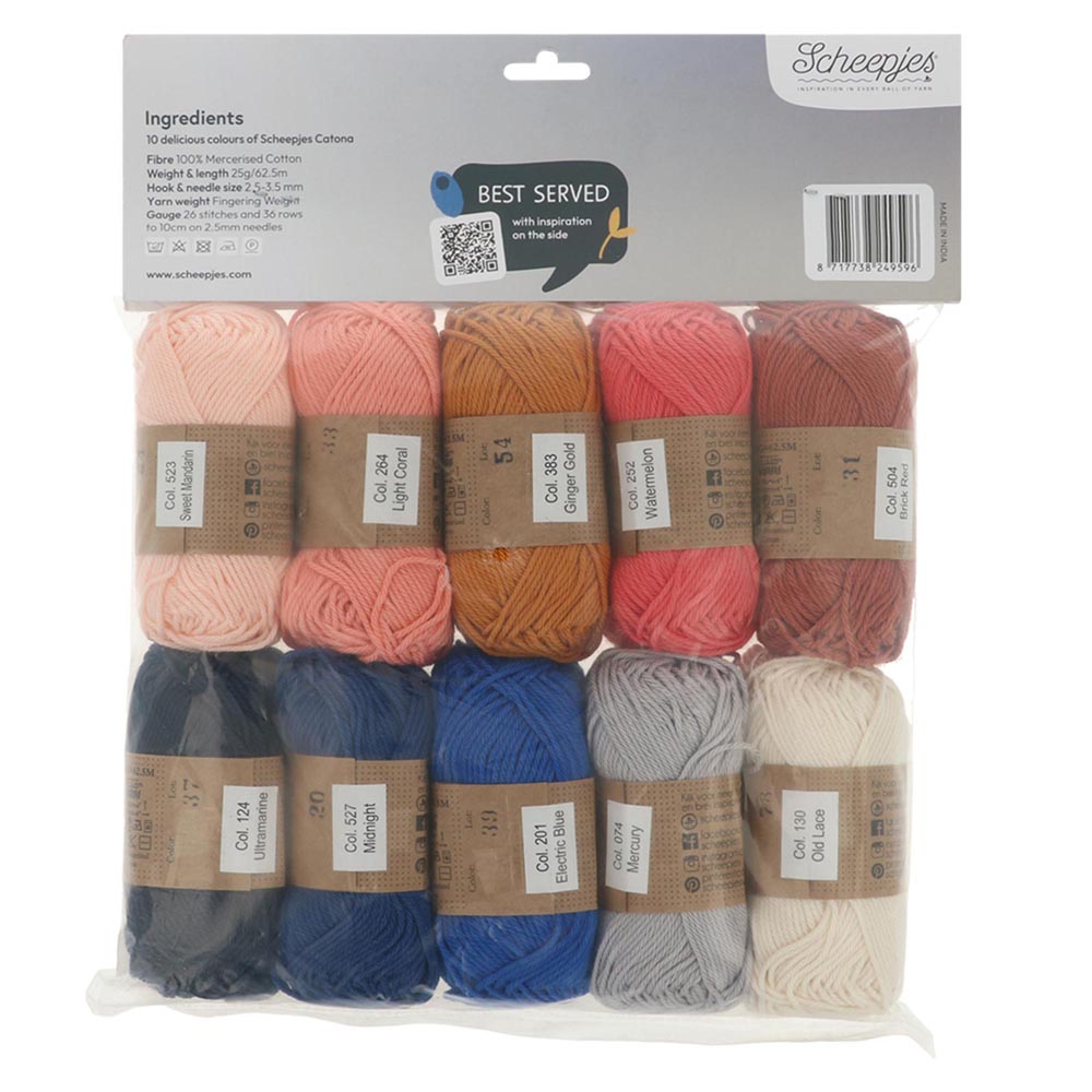 NEW!! Scheepjes Catona Colour Pack - ANTIPASTI - Preorder ETA 22 - 28 August