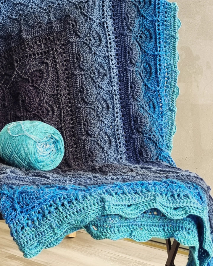 NEW RELEASE!! BMY Lola Yarn Kit - Moroccan Mint Tea Blanket - YARN ONLY