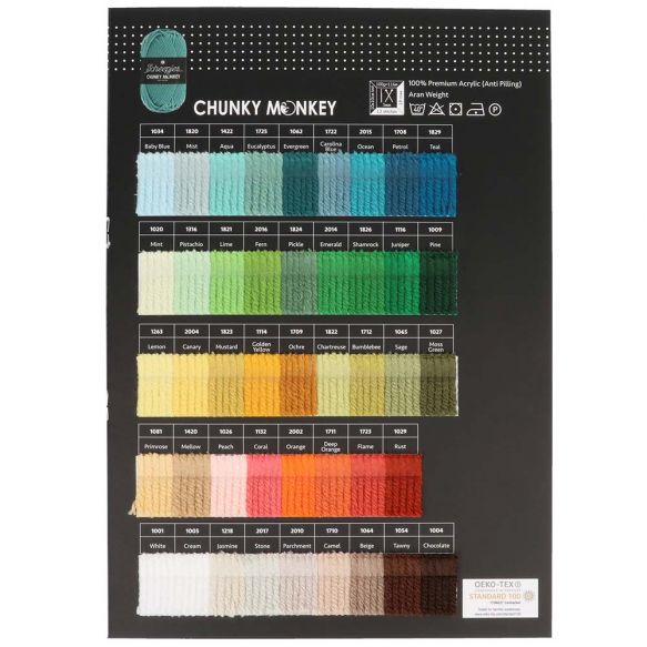 Scheepjes Shade Card Chunky Monkey - LAST ONE