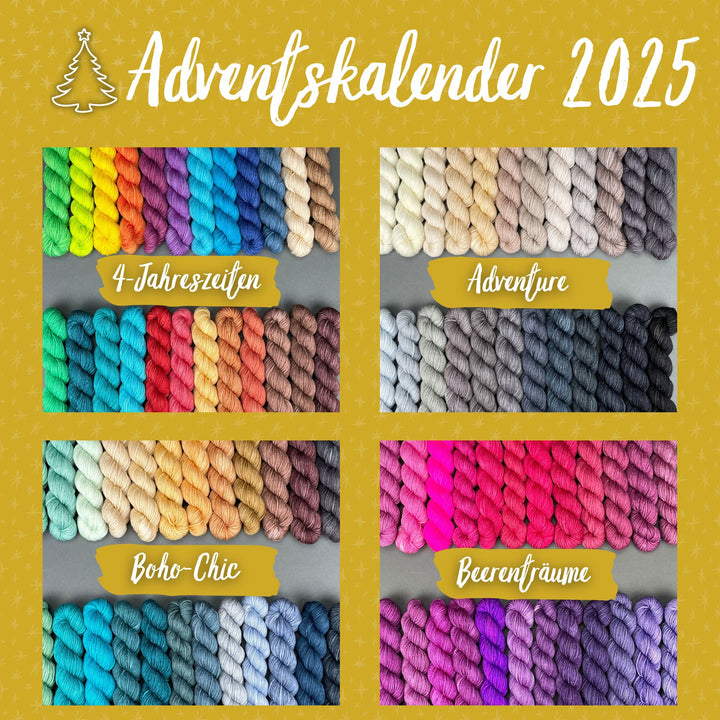 The Ultimate Advent Calendar 2025 LIMITED EDITION -  CREATIVO KAL Handyed Merino Designed By Bernd Kesler- PREORDER
