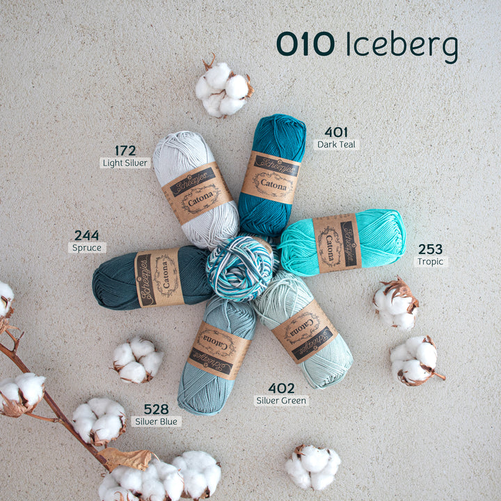 Scheepjes Catona Chroma 50gm - 010 Iceberg