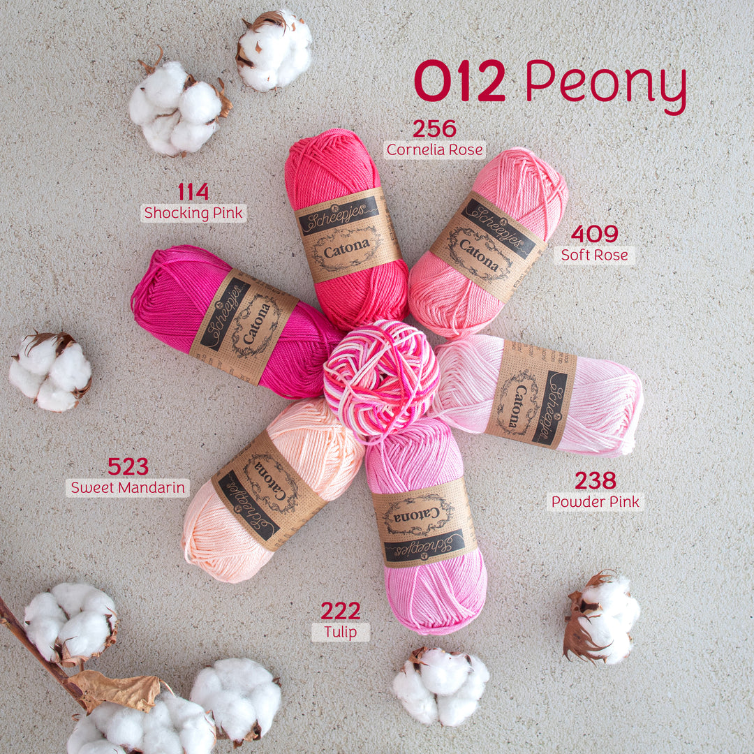 Scheepjes Catona Chroma 50gm - 012 Peony