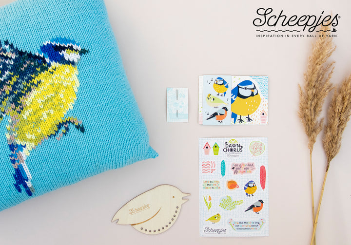 Scheepjes CKAL Blue Tit Cushion Kit - AVAILABLE NOW