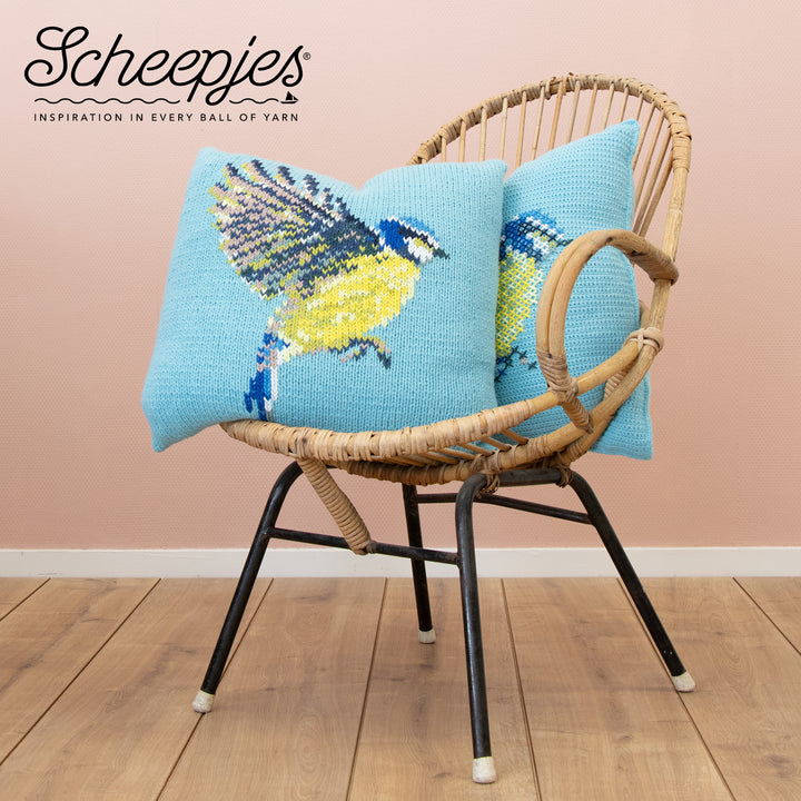 Scheepjes CKAL Blue Tit Cushion Kit - AVAILABLE NOW