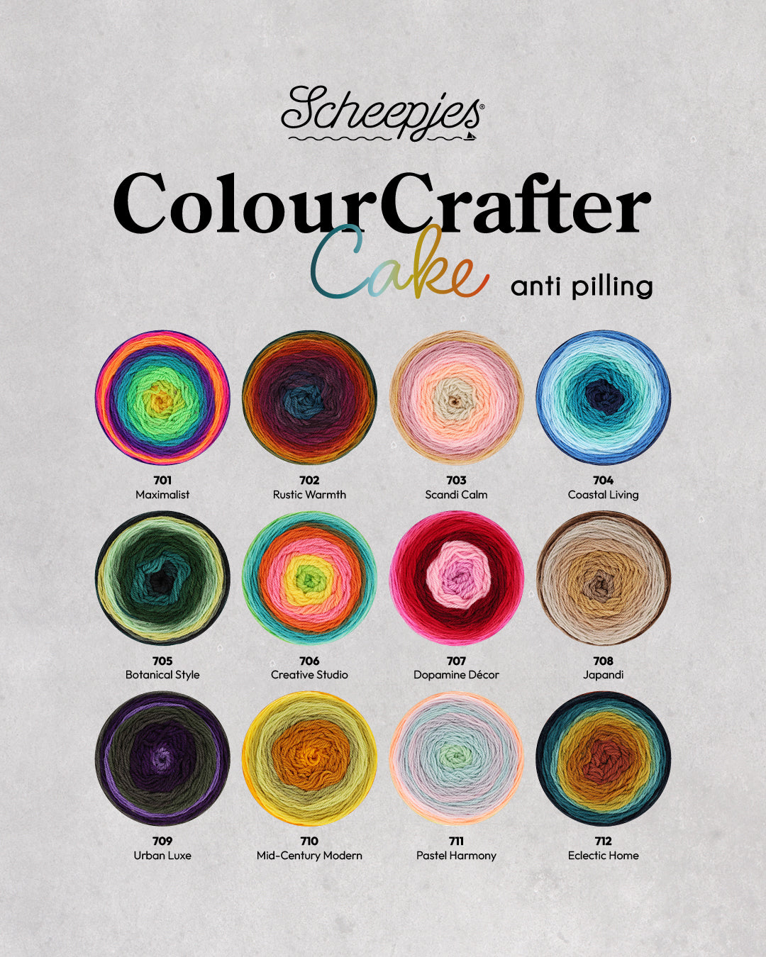NEW!! Scheepjes Colour Crafter Cake|PREORDER