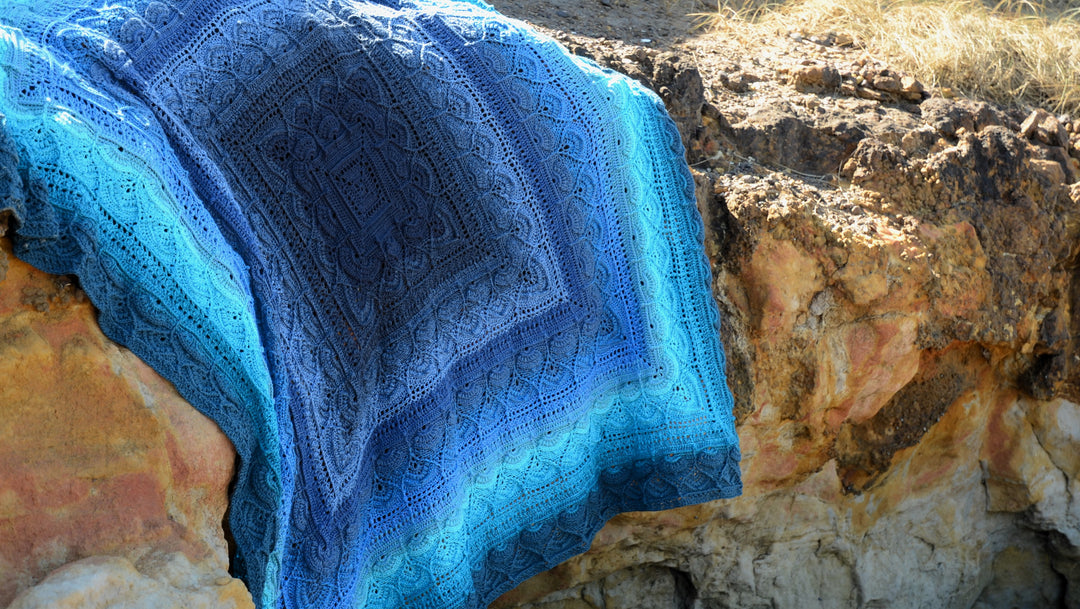 NEW RELEASE!! BMY Lola Yarn Kit - Moroccan Mint Tea Blanket - YARN ONLY