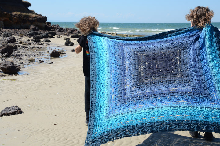 NEW RELEASE!! BMY Lola Yarn Kit - Moroccan Mint Tea Blanket - YARN ONLY