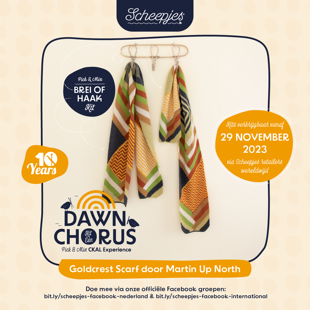 Scheepjes CKAL Goldcrest Scarf - AVAILABLE NOW