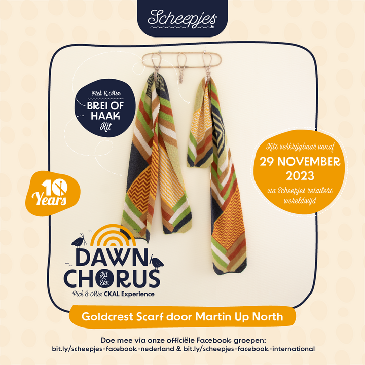 Scheepjes CKAL Goldcrest Scarf - AVAILABLE NOW