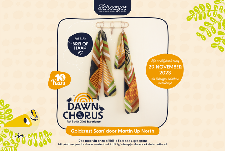 Scheepjes CKAL Goldcrest Scarf - AVAILABLE NOW