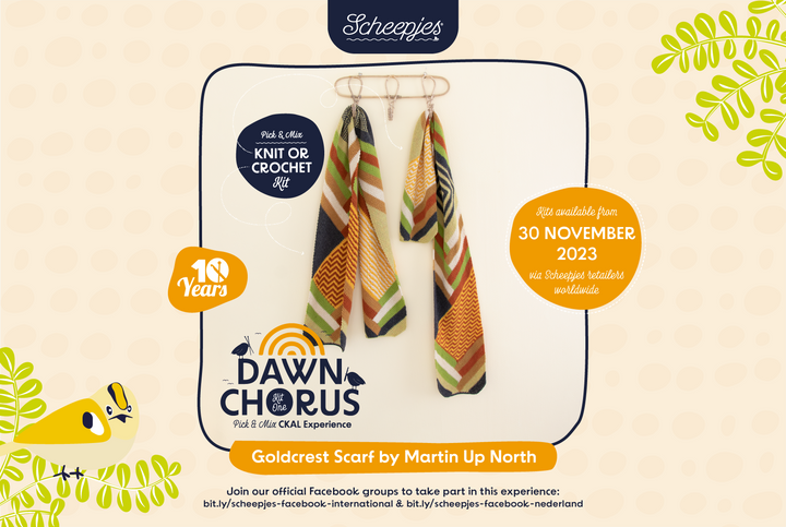 Scheepjes CKAL Goldcrest Scarf - AVAILABLE NOW