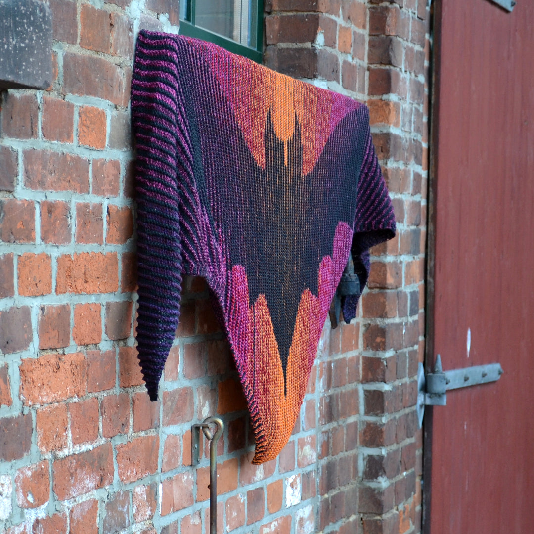 PREORDER Lola Illusion Knitted Scarf - Bat 8ply