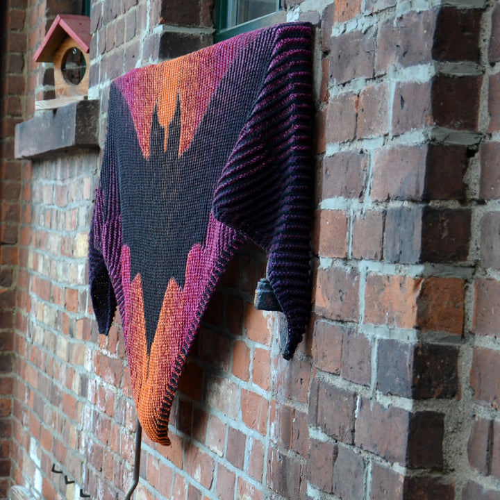 PREORDER Lola Illusion Knitted Scarf - Bat 8ply