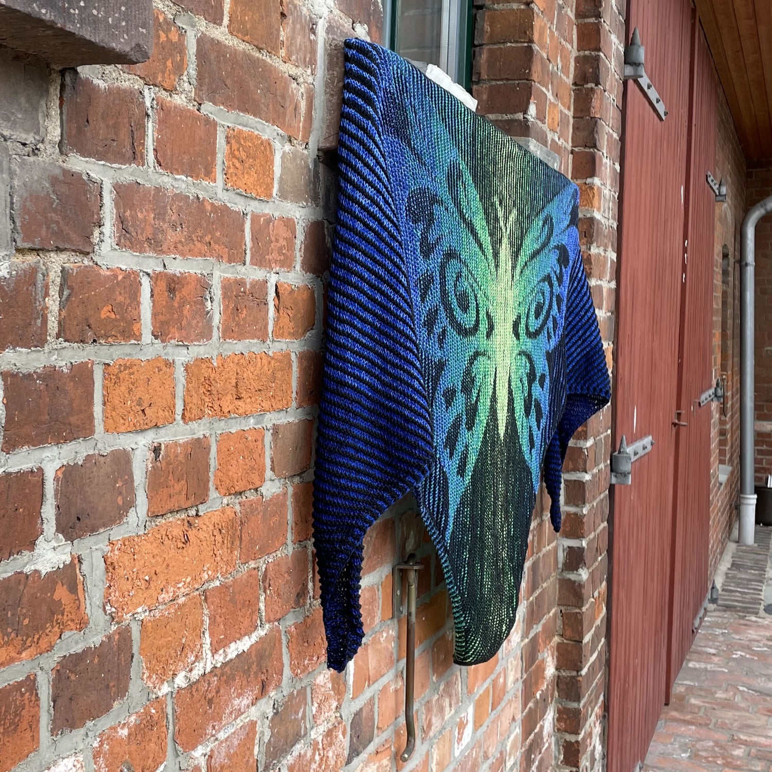 Lola Illusion Knitted Shawl - Butterfly - 4ply