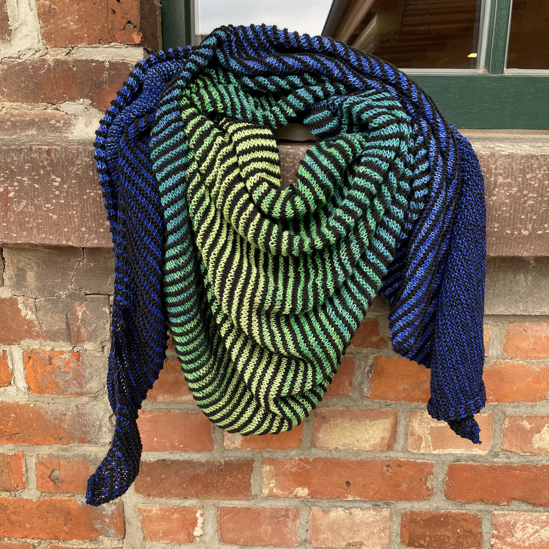 Lola Illusion Knitted Scarf Butterfly - 4ply - PREORDER