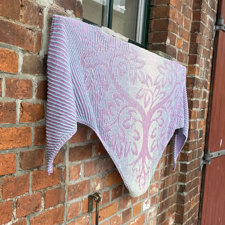 PREORDER Lola Illusion Knitted Scarf - Love Tree Pastel  - 4ply