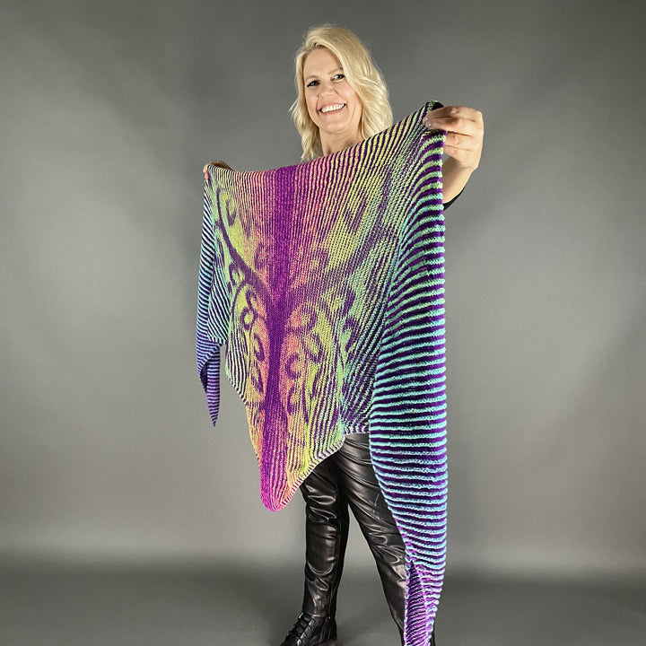 Lola Illusion Knitted Scarf - Love Tree BAM - 4ply - AVAILABLE NOW