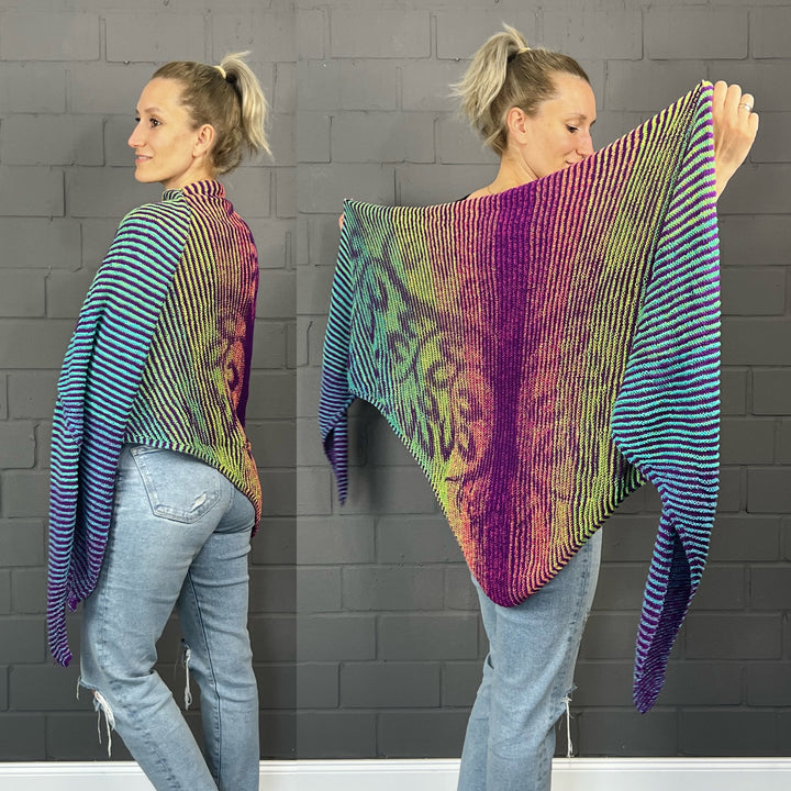 Lola Illusion Knitted Scarf - Love Tree BAM - 4ply - AVAILABLE NOW