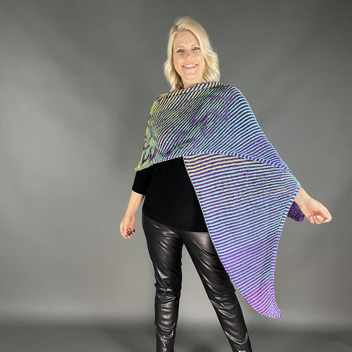 Lola Illusion Knitted Scarf - Love Tree BAM - 4ply - AVAILABLE NOW