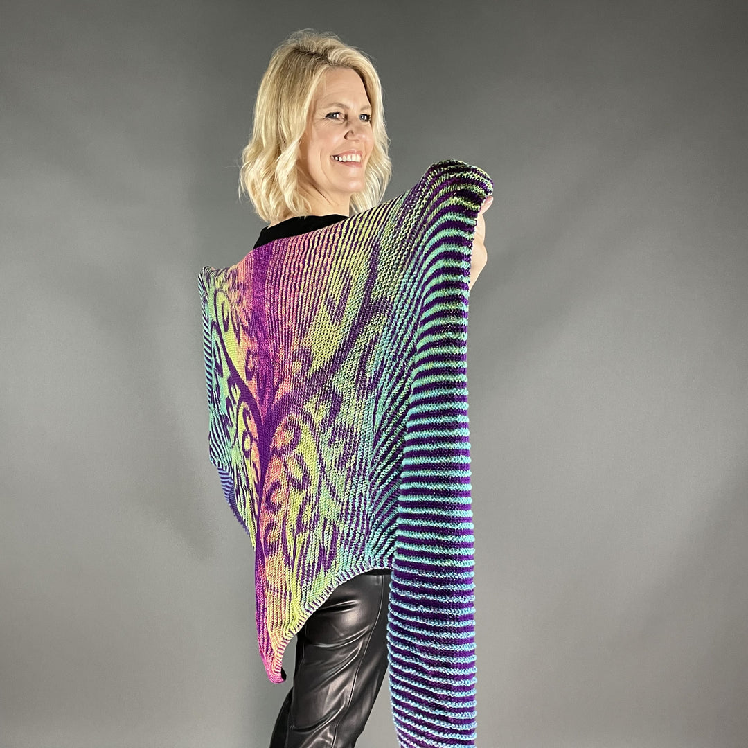 Lola Illusion Knitted Scarf - Love Tree BAM - 4ply - AVAILABLE NOW