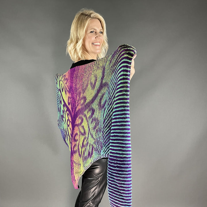 Lola Illusion Knitted Scarf - Love Tree BAM - 4ply - AVAILABLE NOW
