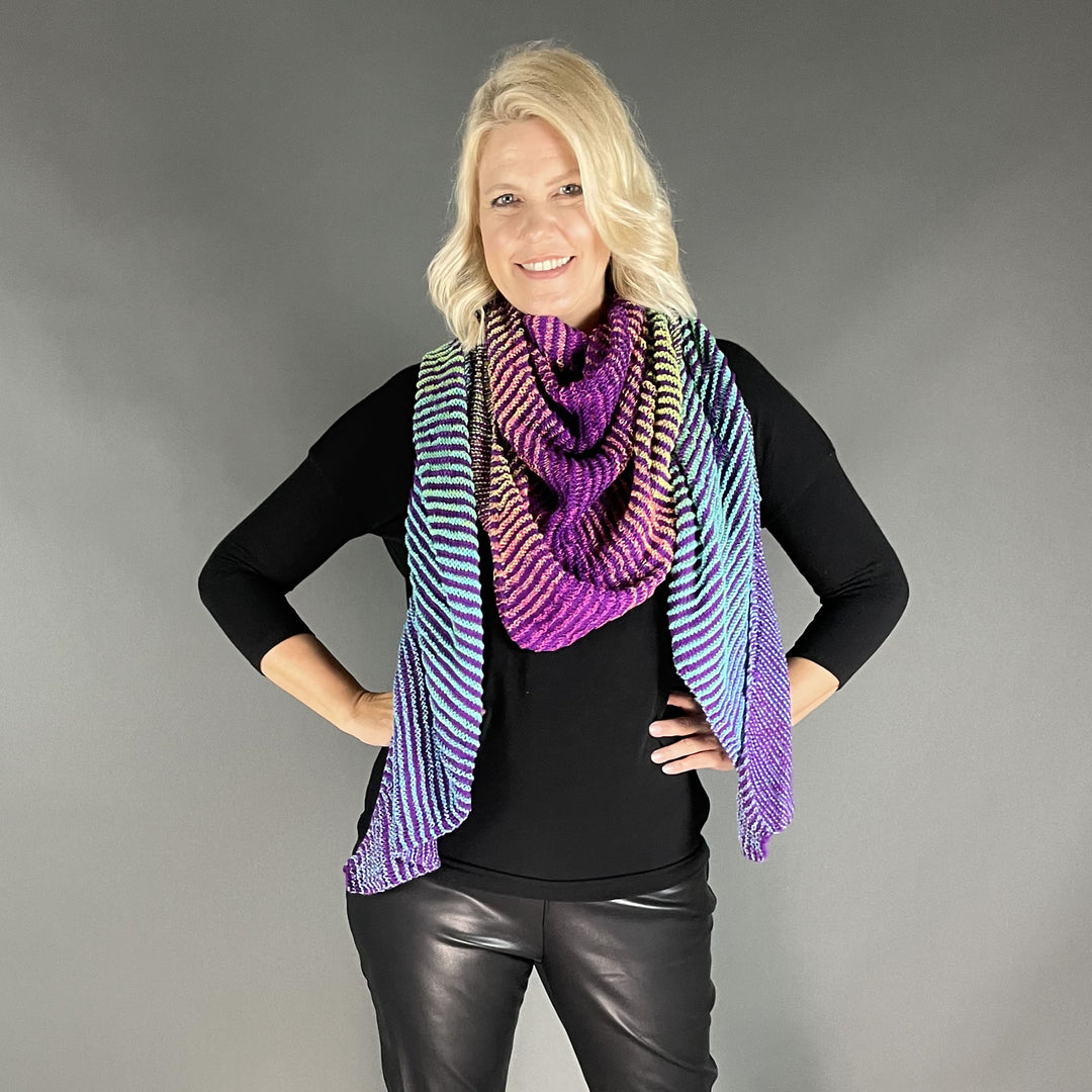 PREORDER Lola Illusion Knitted Scarf - Love Tree BAM - 4ply