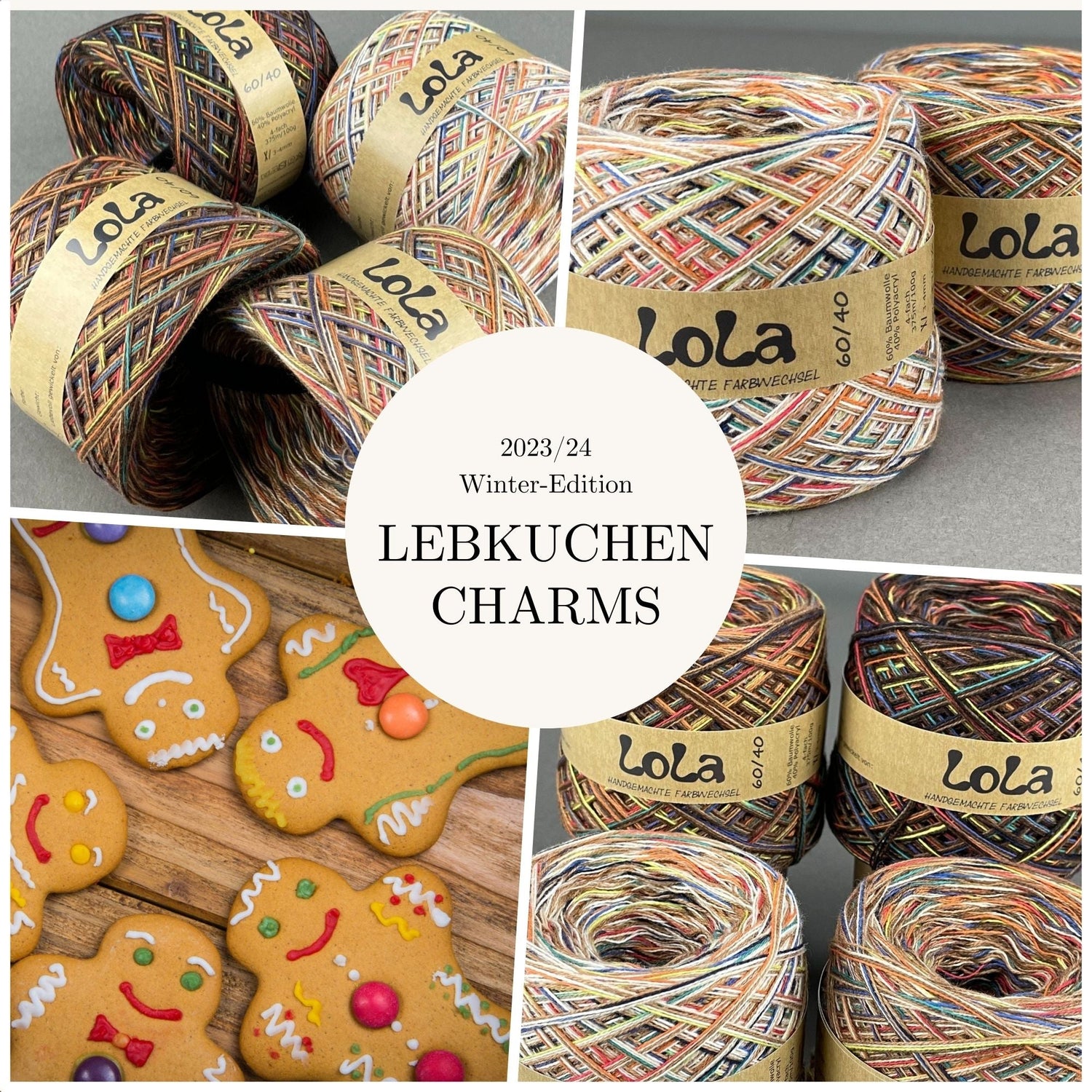 NEW!! Lola CHARM SET CHRISTMAS - GINGERBREAD