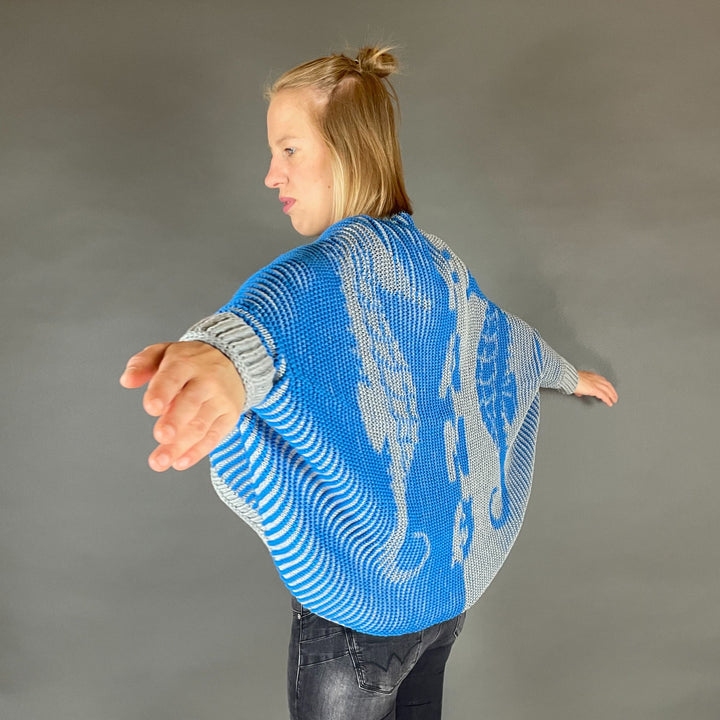 PREORDER Lola Illusion Knitted Soul Warmer - Seahorse Fano - 8ply