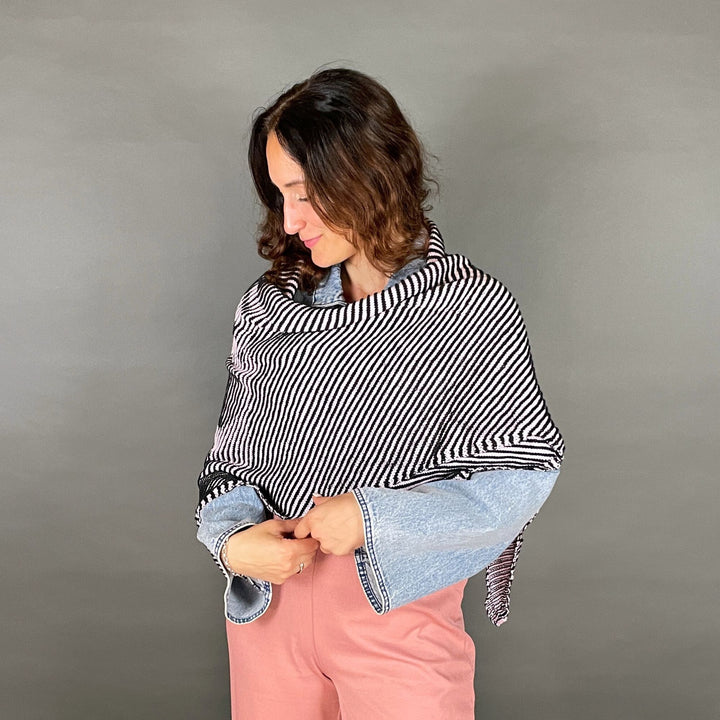Lola Illusion Knitted Scarf - Ballet Slippers - 4ply - AVAILABLE NOW