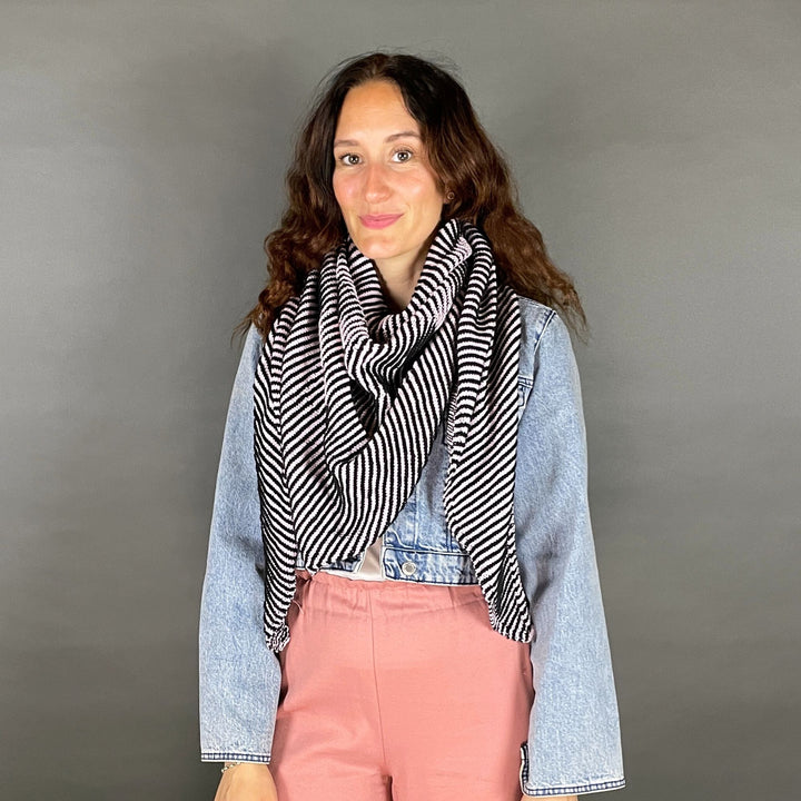 Lola Illusion Knitted Scarf - Ballet Slippers - 4ply - AVAILABLE NOW