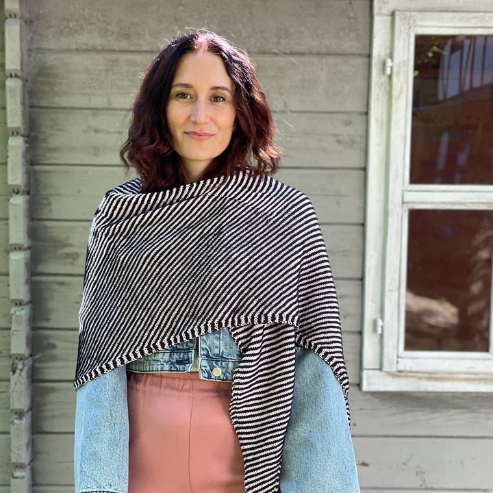 Lola Illusion Knitted Scarf - Ballet Slippers - 4ply - AVAILABLE NOW