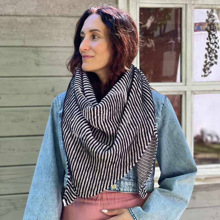 Lola Illusion Knitted Scarf - Ballet Slippers - 4ply - AVAILABLE NOW