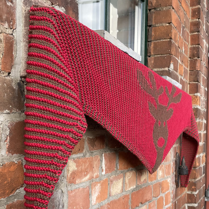 PREORDER Lola Illusion Knitted Scarf - Rudi - 8ply
