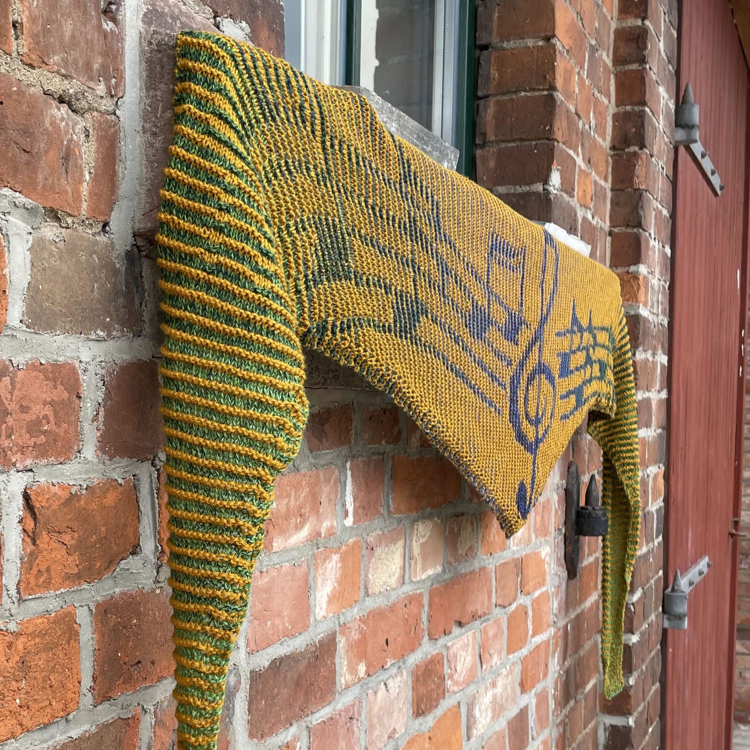 Lola Illusion Knitted Scarf - Melody - 4ply