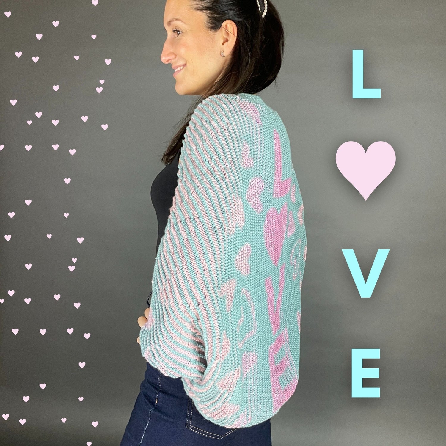 Lola Illusion Knitted Soul Warmer - Love - 8ply
