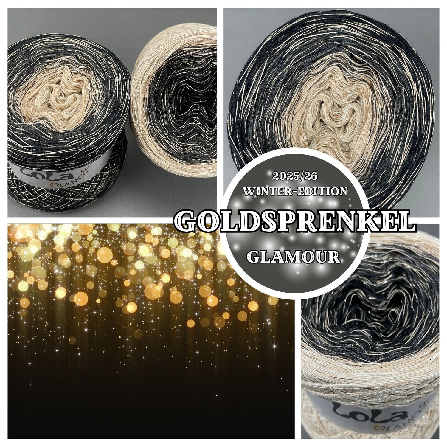 NEW!! Lola Glamour Christmas 2025 - Gold Sprinkles with GLITTER Thread