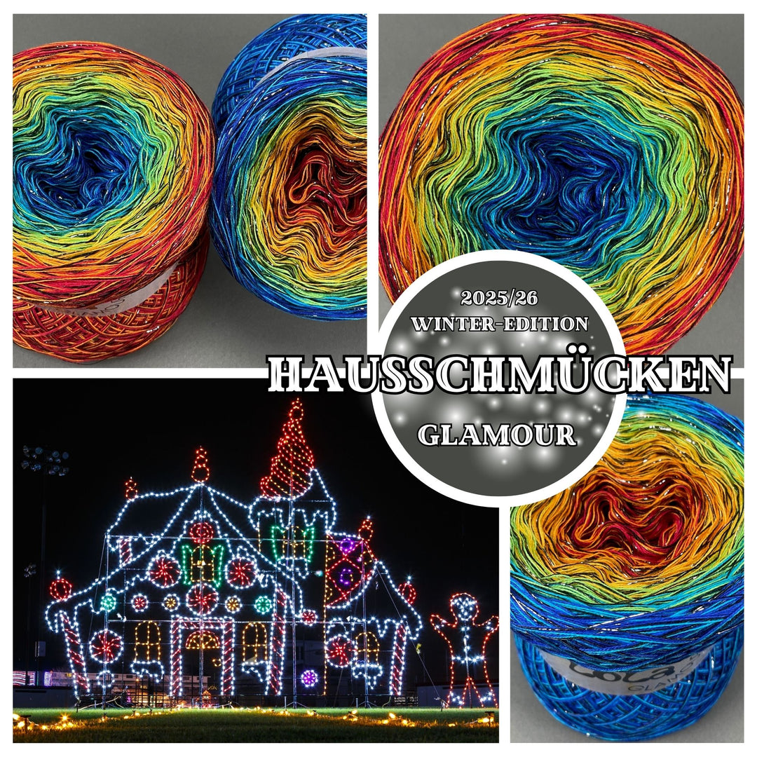 NEW!! Lola Glamour Christmas 2025 - Decorated Houses with GLITTER Thread