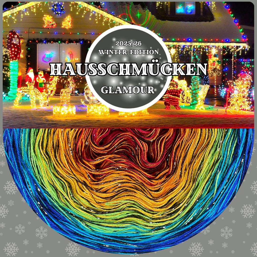 NEW!! Lola Glamour Christmas 2025 - Decorated Houses with GLITTER Thread