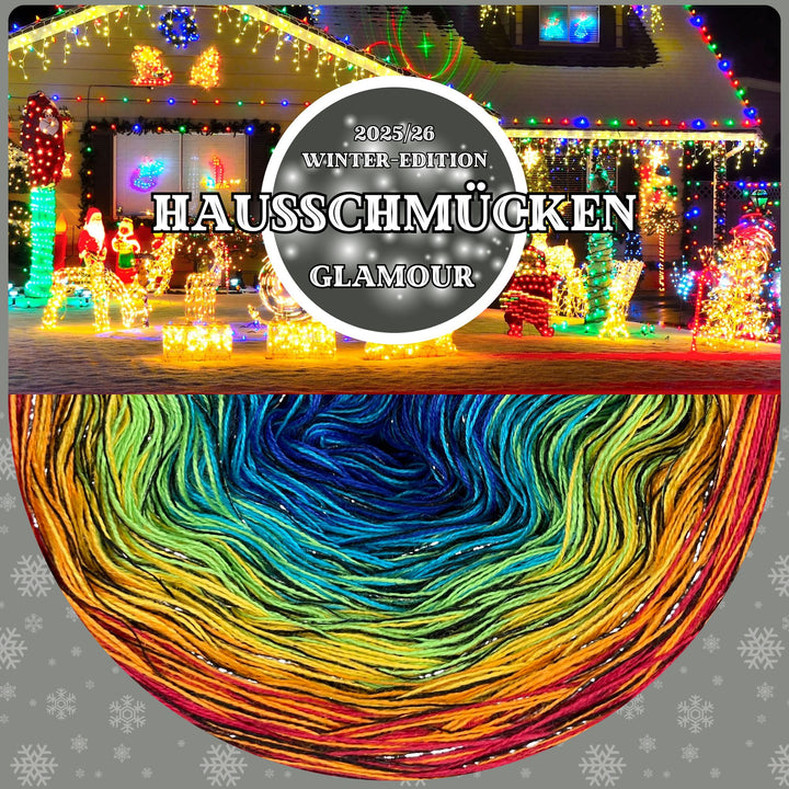 NEW!! Lola Glamour Christmas 2025 - Decorated Houses with GLITTER Thread