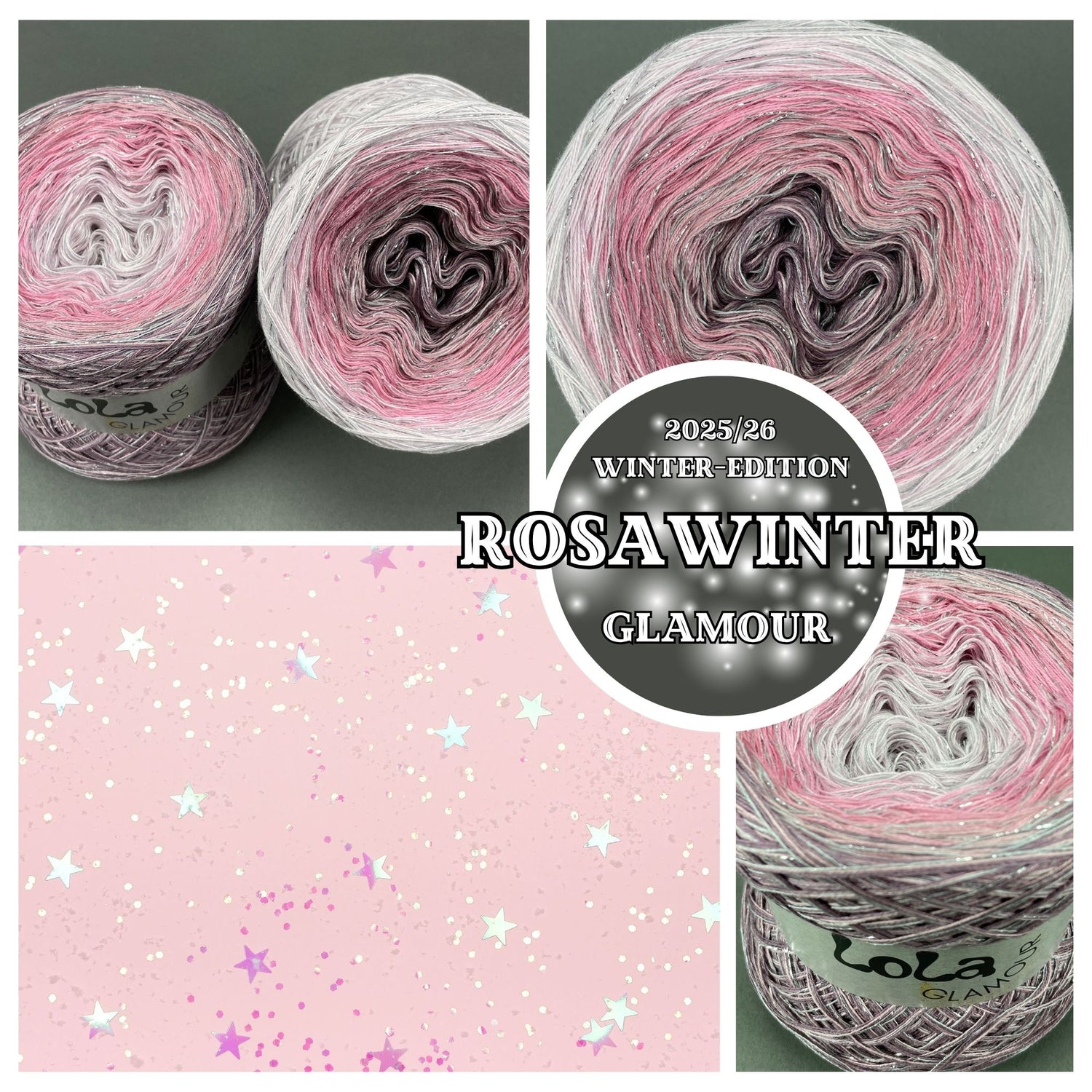 NEW!! Lola Glamour Christmas 2025 - Rosa Winter with GLITTER Thread