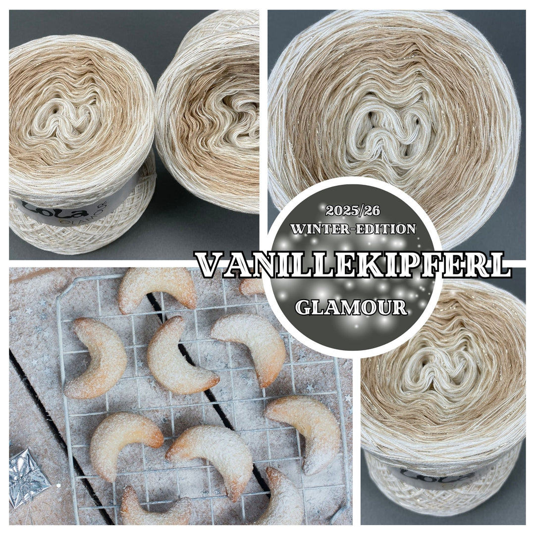 NEW!! Lola Glamour Christmas 2025 - Vanilla Crescents with GLITTER Thread