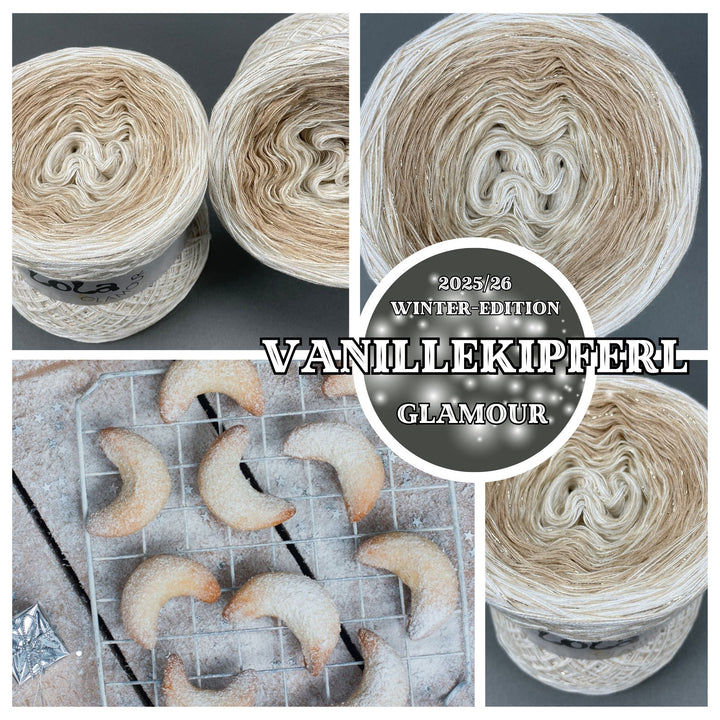 NEW!! Lola Glamour Christmas 2025 - Vanilla Crescents with GLITTER Thread