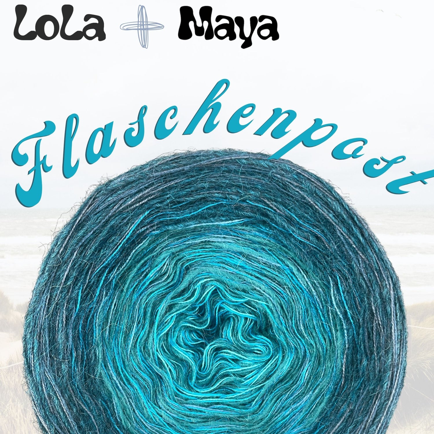 Maya Meets Lola Gradient Cake - Message In A Bottle