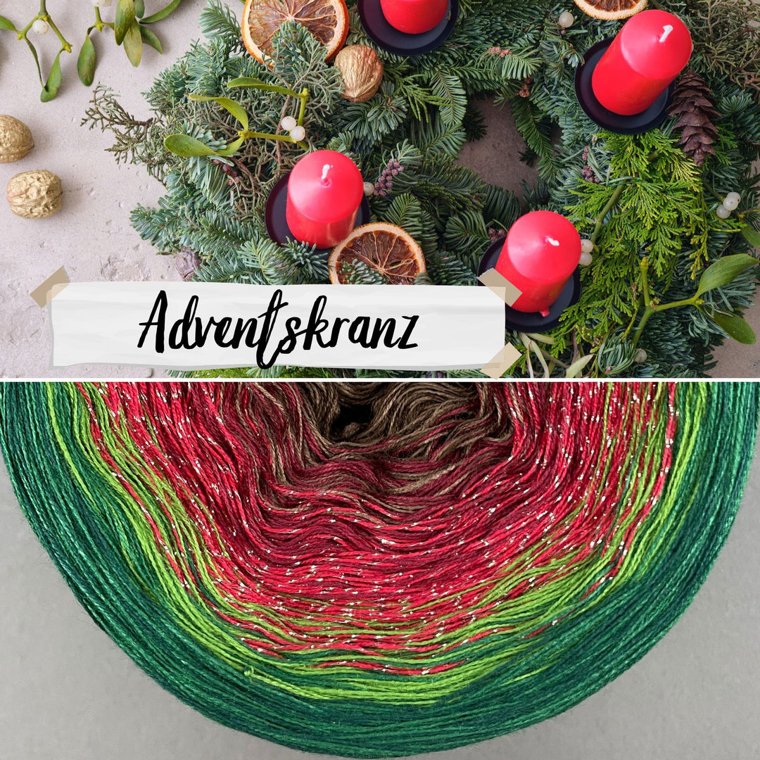 Lola Christmas 2024/25 Macarons GLITTER Advent Wreath - LIMITED EDITION