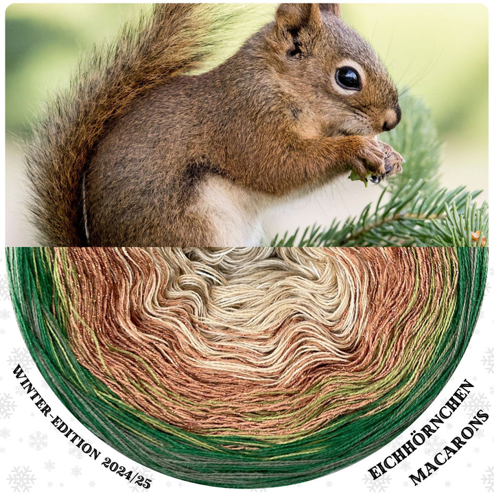 Lola Christmas 2024/25 Macarons GLITTER Squirrel - LIMITED EDITION