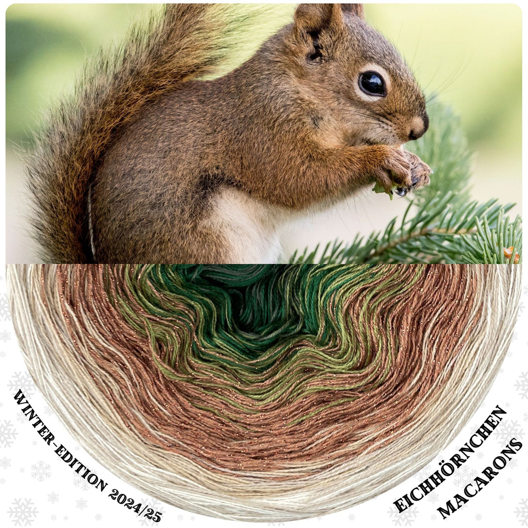 Lola Christmas 2024/25 Macarons GLITTER Squirrel - LIMITED EDITION