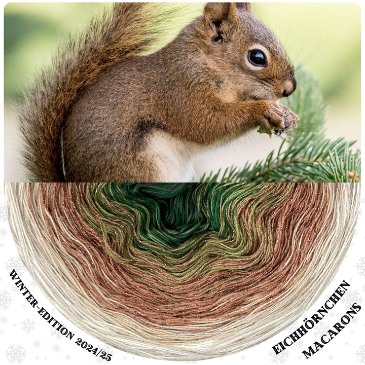 Lola Christmas 2024/25 Macarons GLITTER Squirrel - LIMITED EDITION